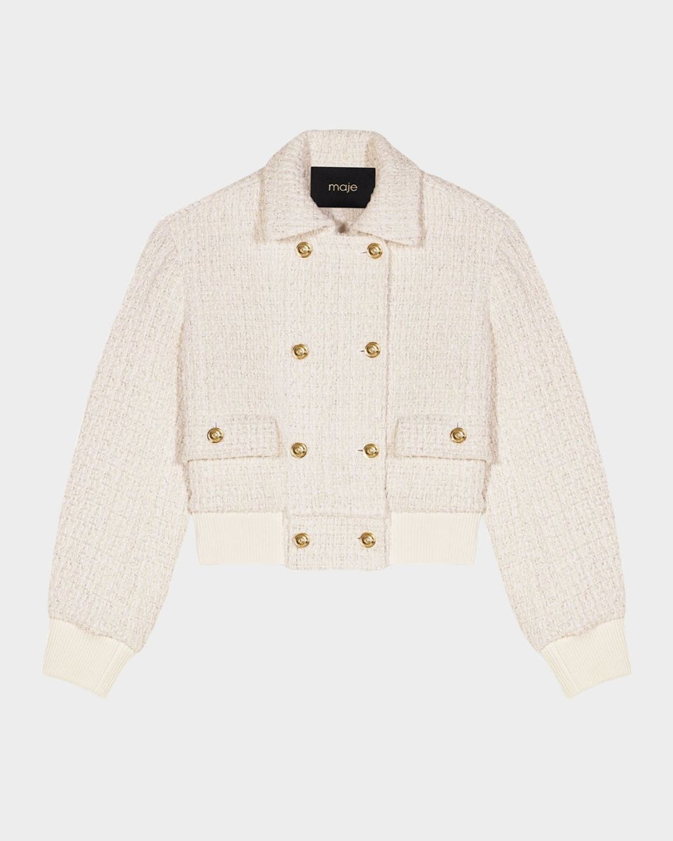 Badeira Tweed-Effect Cropped Jacket